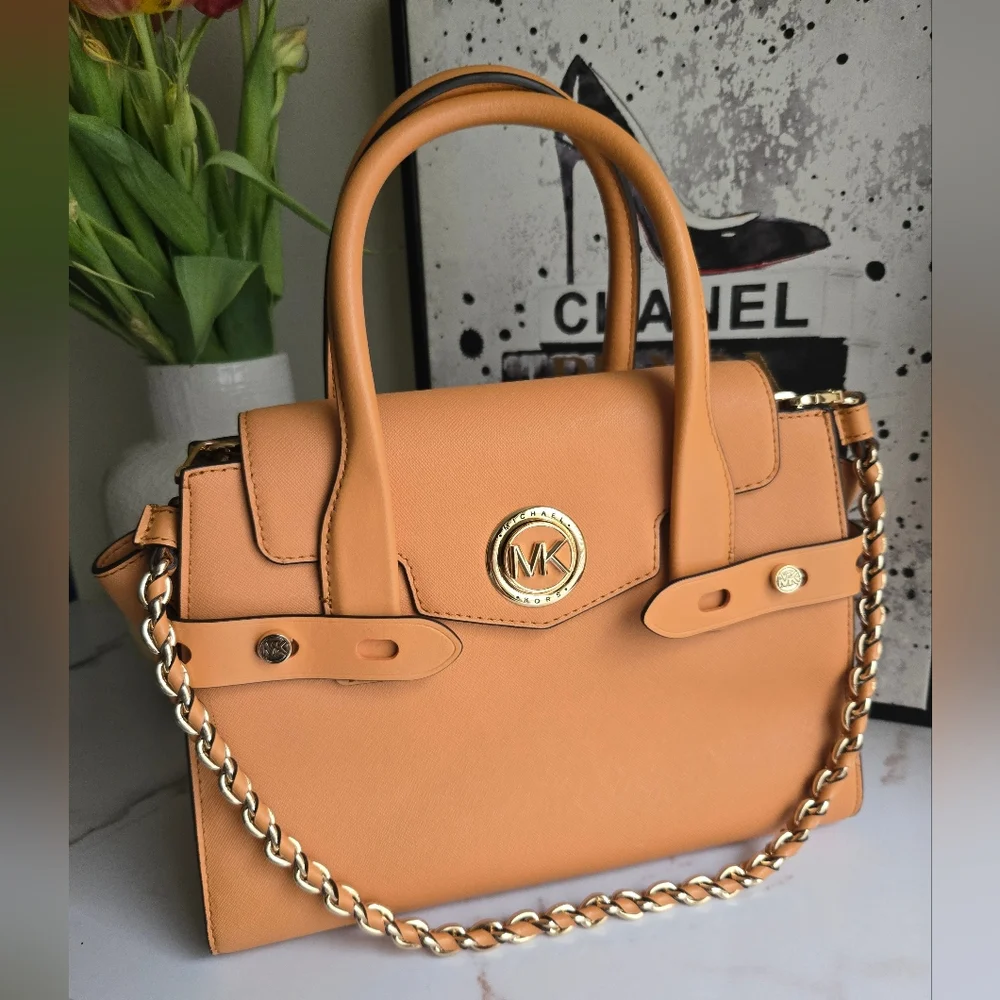Michael Kors 3Way Leather Satchel Bag EUC